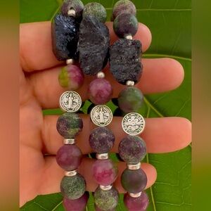 Tourmaline Beaded Bracelet